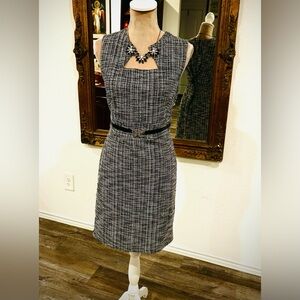 Enfocus Studio Classic Office Tweed MIDI Dress Preppy Career Wear size 10